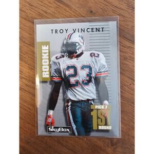 Troy Vincent 1992 Skybox Primetime #128 - Rookie - Dolphins - NFL - Fresh Pull